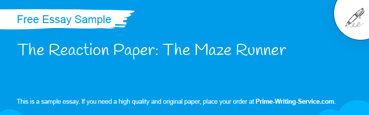 Free «The Reaction Paper: The Maze Runner» Essay Sample